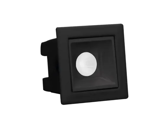 SPOT DOWNLIGHT LED 2W DE EMBUTIR PRETO